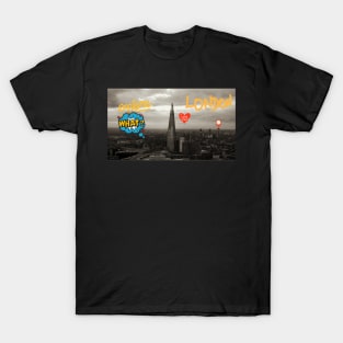 London cityscape and skyscrapers for free T-Shirt